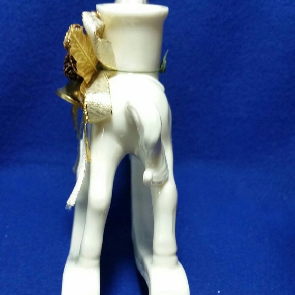 Christmas Rocking Horse Candlestick Holder Home For The Holidays Collection - Picture 6 of 10
